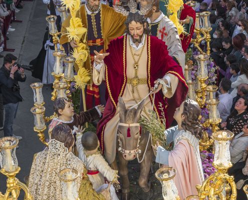 Entrada triunfal de Jesus en Jerusalen Borriquita Domingo de Ramos en Jerez de los Caballeros Entrada triunfal de Jesús en Jerusalén. La Borriquita, Domingo de Ramos en Jerez de los Caballeros