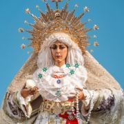 María Santísima de la Esperanza Macarena durante su salida extraordinaria al Convento Madre de Dios, 8 de junio de 2025 10 Procesión diurna histórica de la Esperanza Macarena