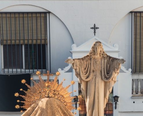 María Santísima de la Esperanza Macarena durante su salida extraordinaria al Convento Madre de Dios, 8 de junio de 2025 15 Procesión diurna histórica de la Esperanza Macarena