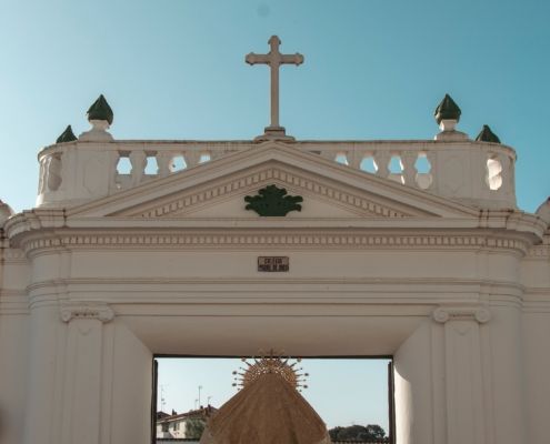 María Santísima de la Esperanza Macarena durante su salida extraordinaria al Convento Madre de Dios, 8 de junio de 2025 23 Procesión diurna histórica de la Esperanza Macarena