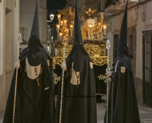 Nazarenos Procesion de la Cofradia de la Oracion en el Huerto Martes Santo en la Semana Santa de Jerez de los Caballeros Semanasantajerezana Nazarenos Procesion de la Cofradia de la Oracion en el Huerto Martes Santo en la Semana Santa de Jerez de los Caballeros Semanasantajerezana