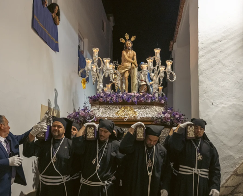 Paso del Cristo de la Flagelacion Cofradía del Señor Coronado de Espinas Jueves Santo en Jerez de los Caballeros Semanasantajerezana Paso del Cristo de la Flagelacion Cofradía del Señor Coronado de Espinas Jueves Santo en Jerez de los Caballeros Semanasantajerezana